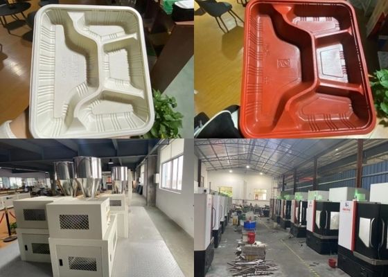 Pvc Blister Forming Machine สายการผลิตเครื่องใช้บนโต๊ะอาหารย่อยสลายได้