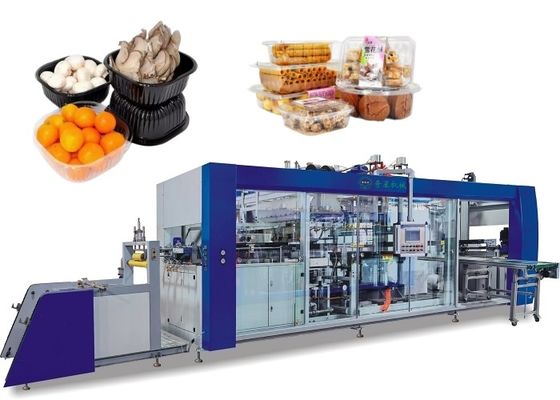 เครื่องจักร Thermoforming สี่สถานีตุ่มอัตโนมัติ